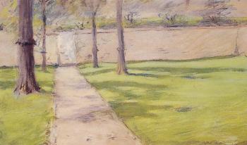 William Merritt Chase : The Garden Wall